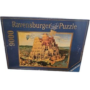 Ravensburger 9000 Piece Puzzle Tower of Babel Pieter Bruegel 178018 Rare Puzzle